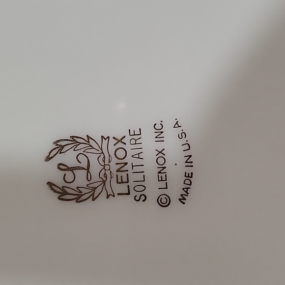 Nwt Lenox Solitaire Pattern Bread And Butter Plate - Picture 4 of 4